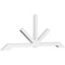 Ekena Millwork Vanguard Architectural Grade PVC Gable Bracket, 108"W x 40 1/2"H x 4"D x 4"F, 9/12 Pitch GBP108X41X0404VAN00 - alternate 1